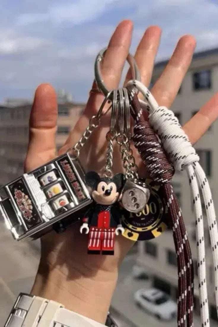 Lucky Slot – Playful design – Bag charm-10174674338119-Ivory Ombre