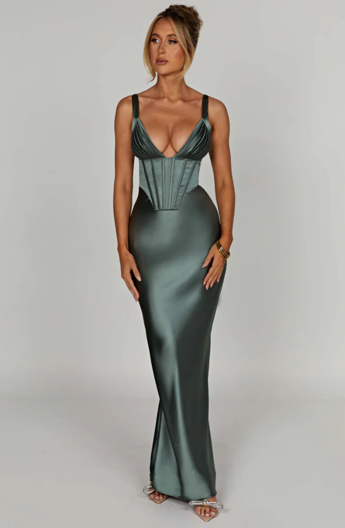 Lumivette – Sculpted elegance – Evening gown-10174863638855-Ivory Ombre