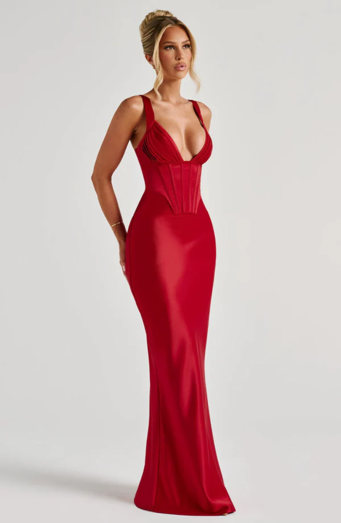 Lumivette – Sculpted elegance – Evening gown-10174863638855-Ivory Ombre