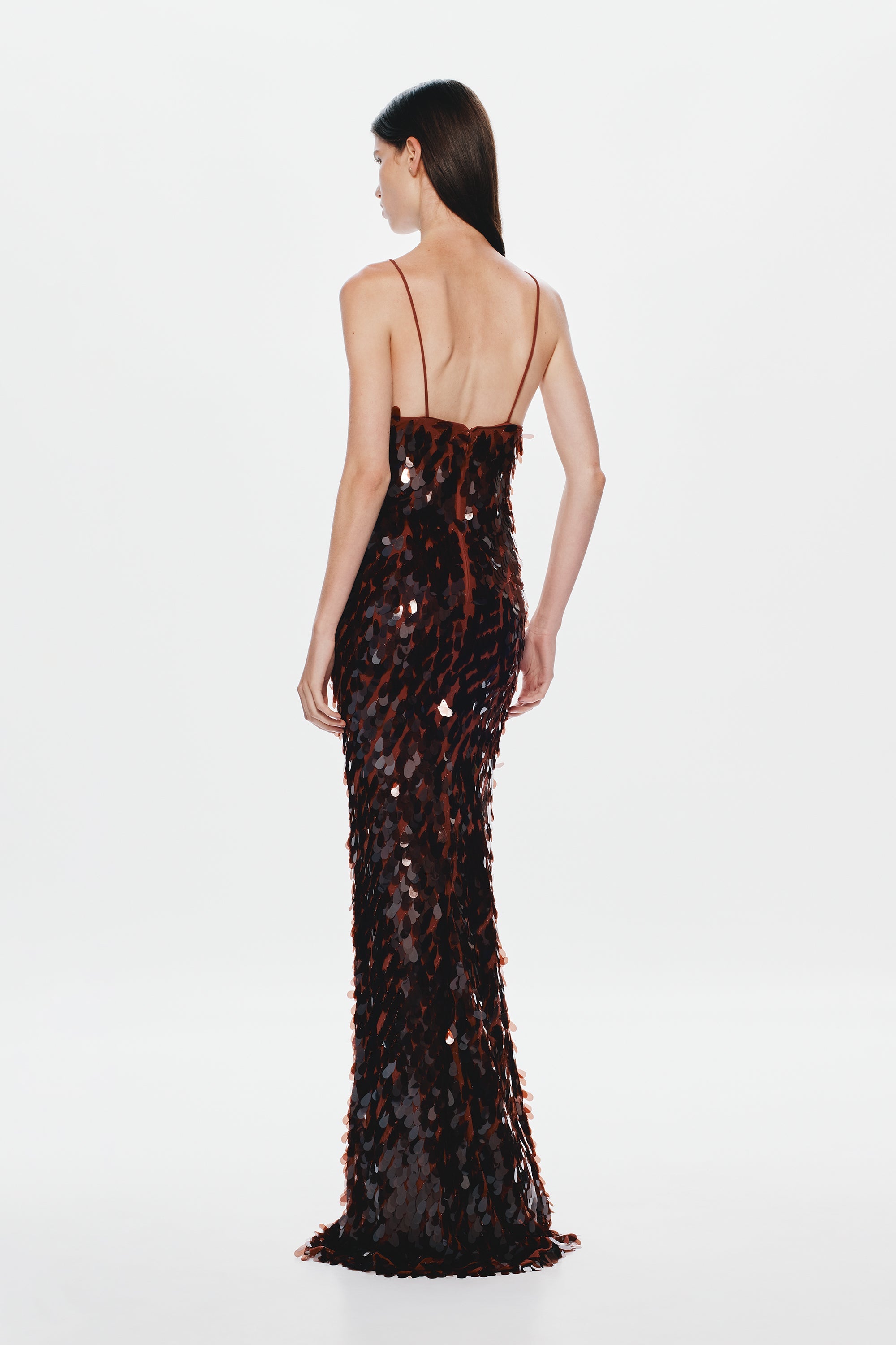 Lunaria – Sequin shimmer – Maxi dress-10183593296199-Ivory Ombre