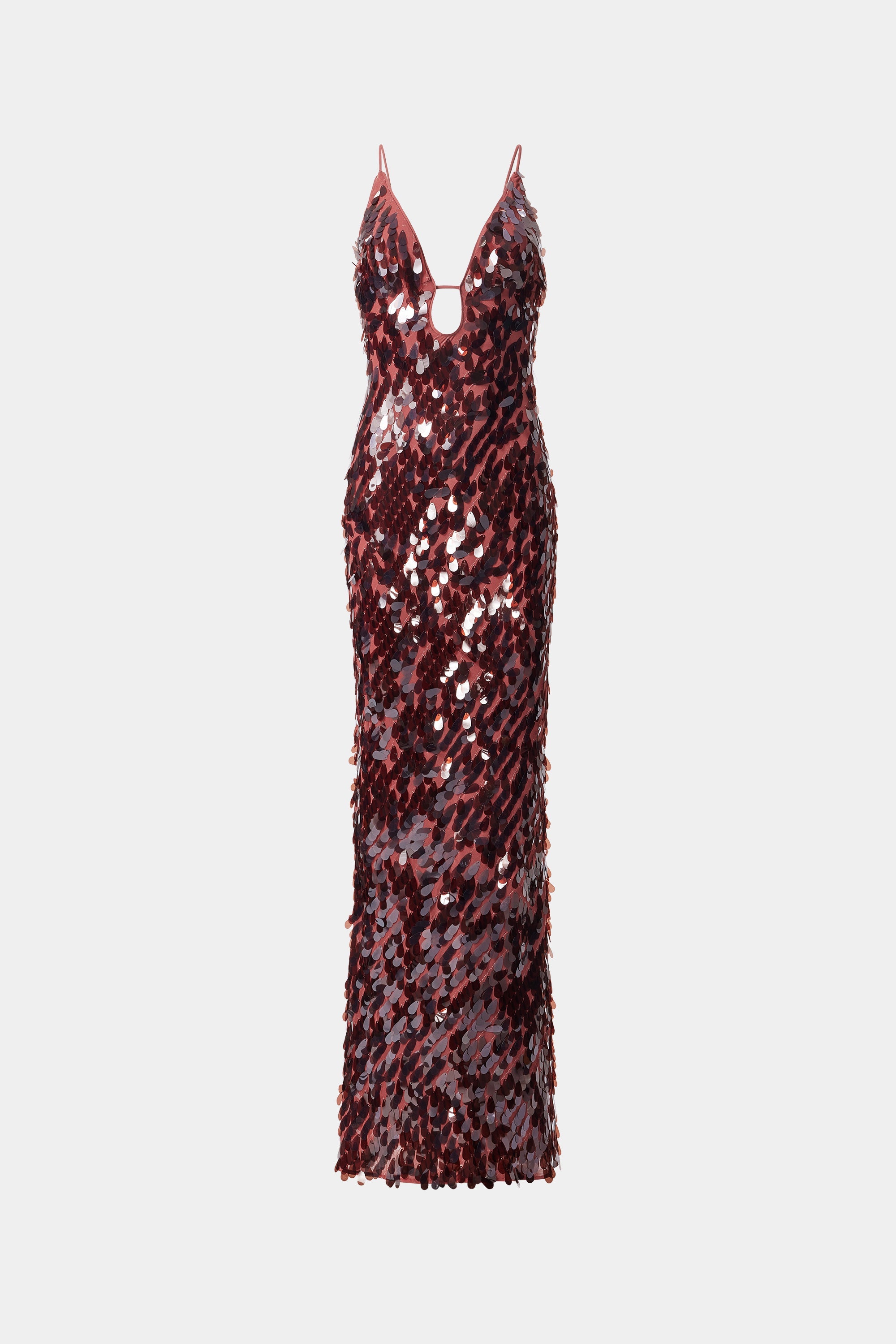 Lunaria – Sequin shimmer – Maxi dress-10183593296199-Ivory Ombre