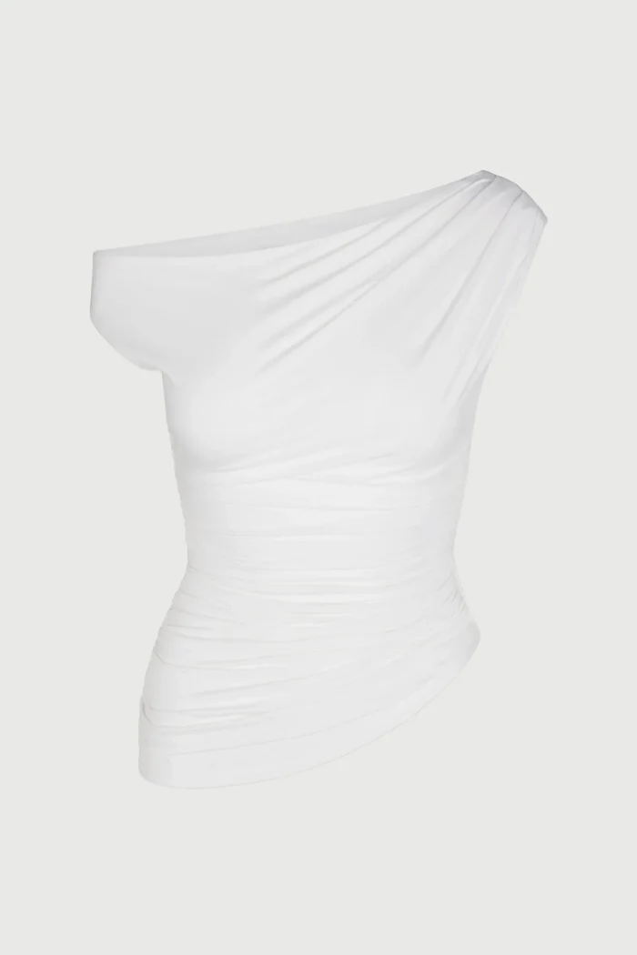 Lunavia – Draped silhouette – One-shoulder jumpsuit-10174855676231-Ivory Ombre