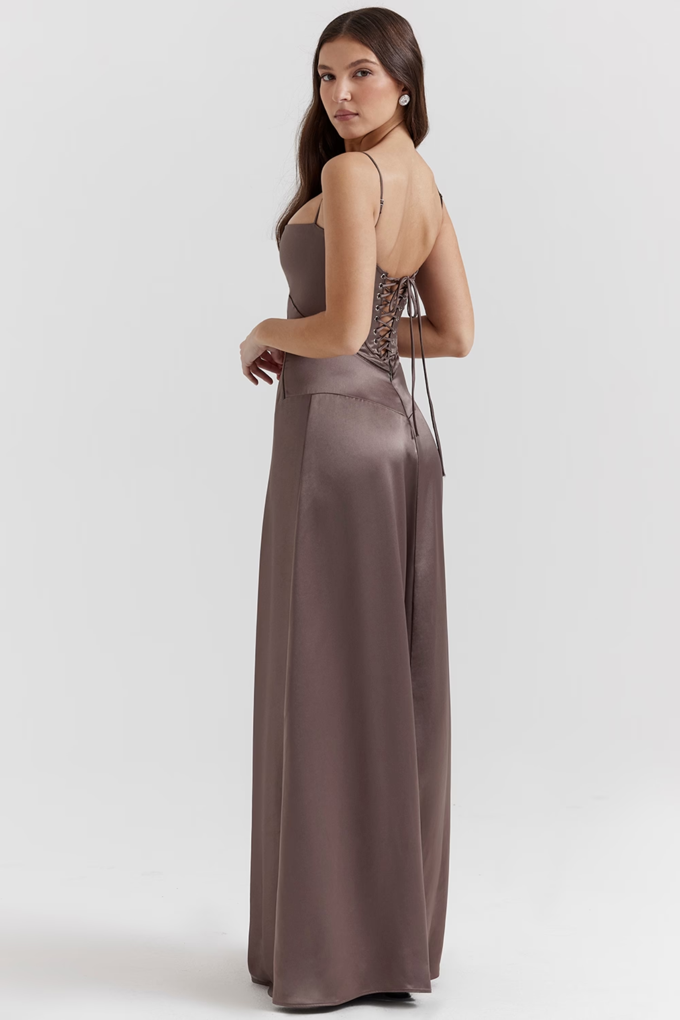Lunestre – Contour cut-out – Maxi dress-10197521695047-Ivory Ombre
