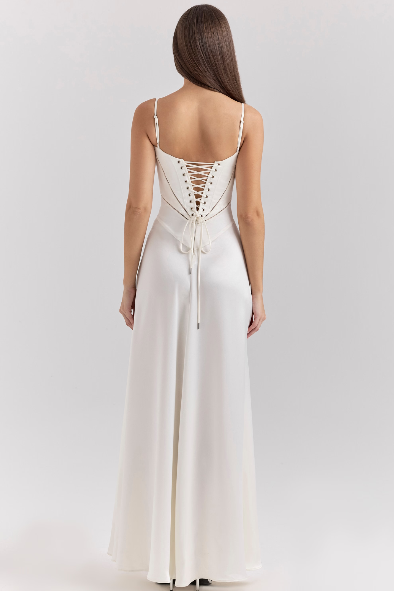 Lunestre – Contour cut-out – Maxi dress-10197521695047-Ivory Ombre