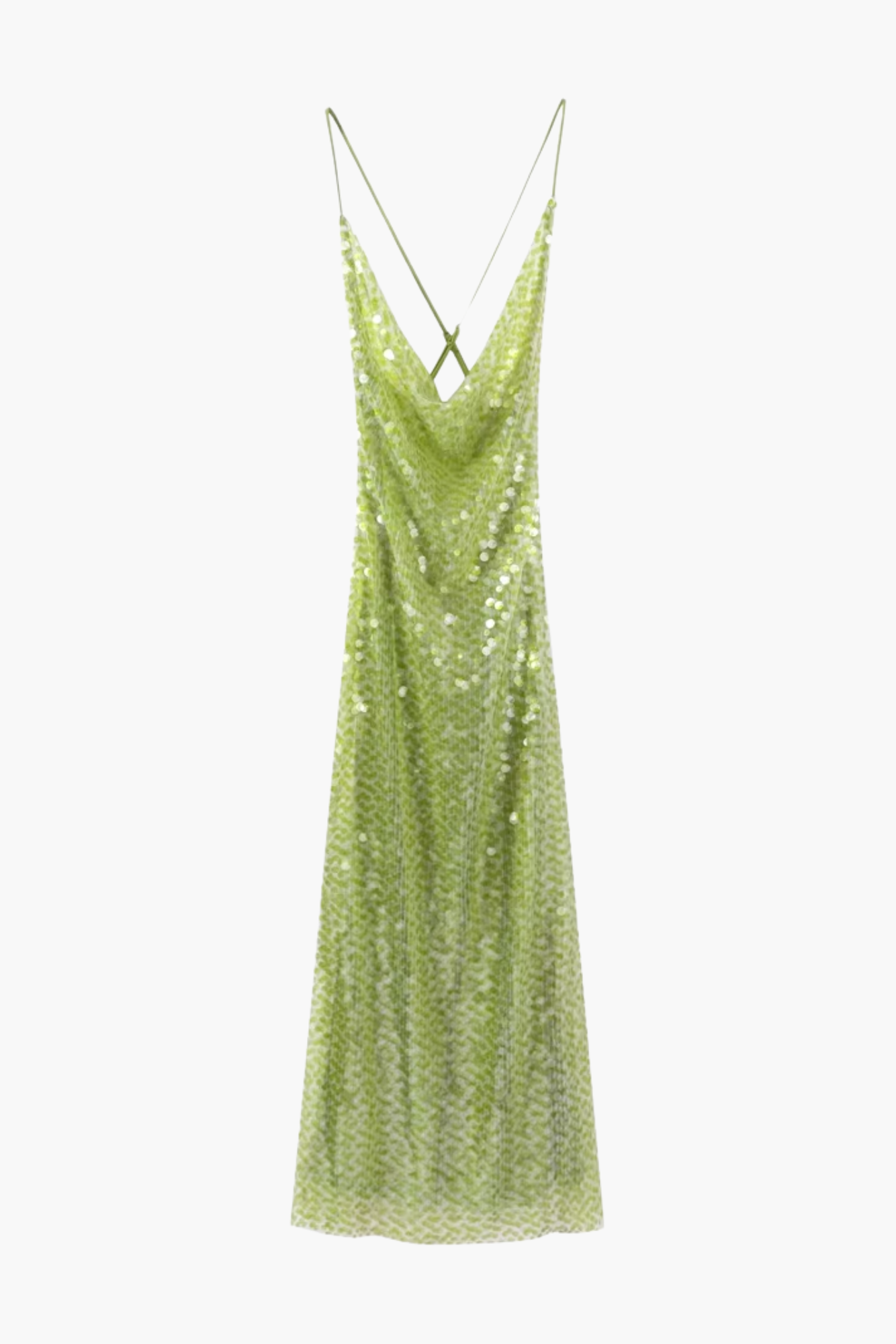 Lustrelisse – Sequin shimmer – Strappy evening gown-10174857380167-Ivory Ombre