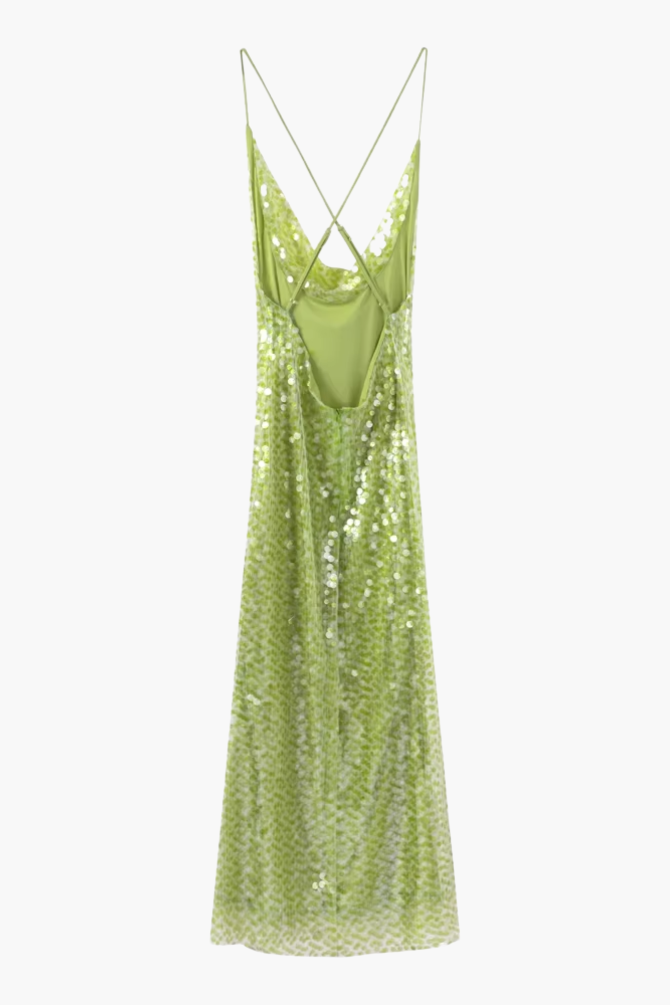 Lustrelisse – Sequin shimmer – Strappy evening gown-10174857380167-Ivory Ombre