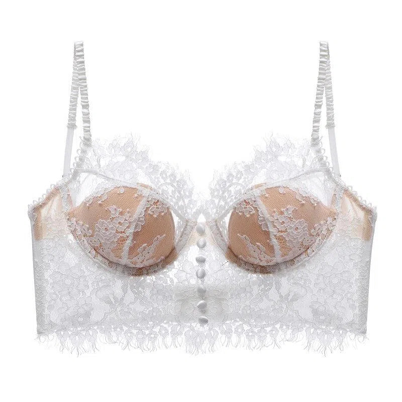 Lysianne – Eyelash lace – Corset top-10174862295367-Ivory Ombre