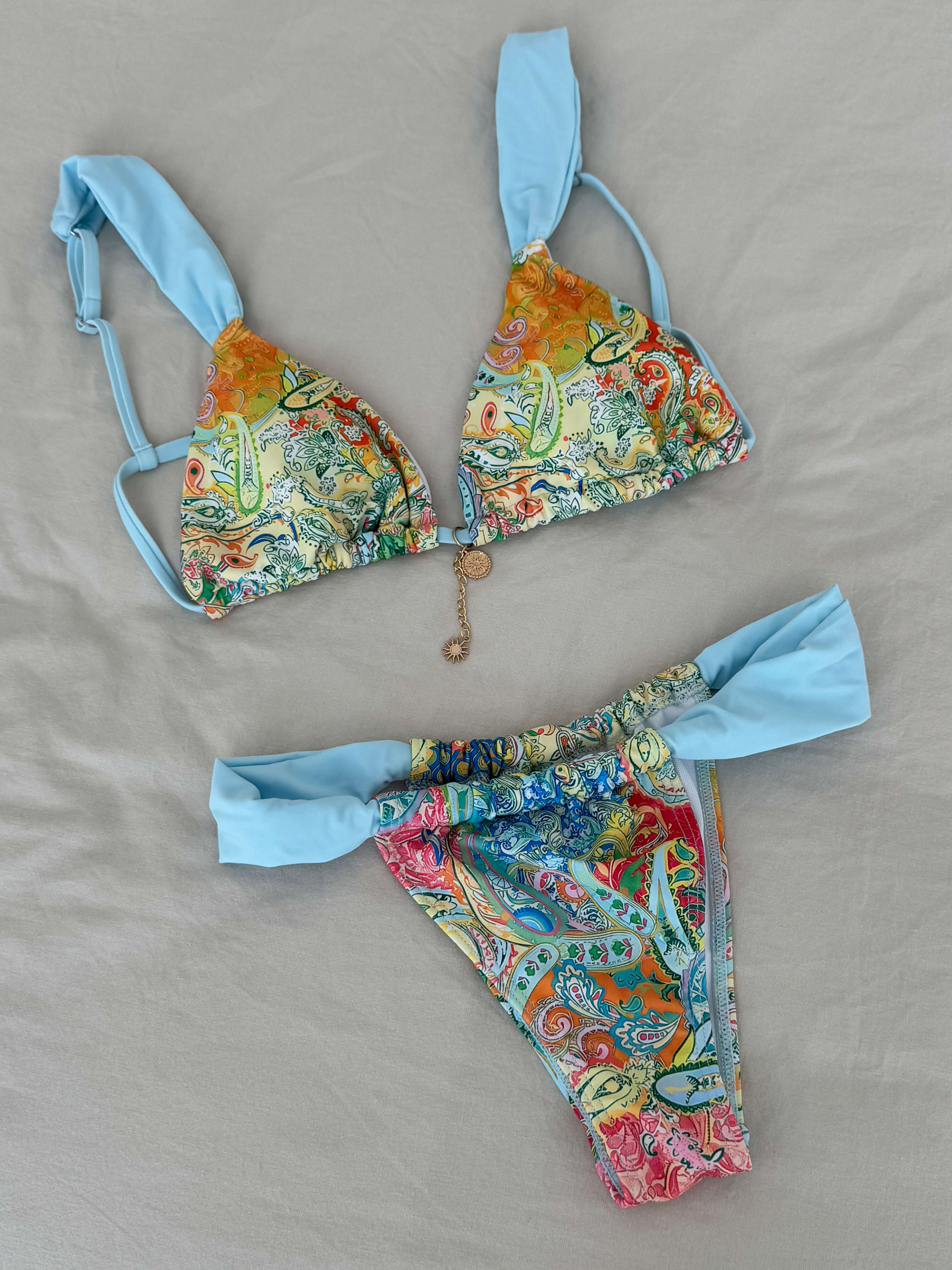 Marinara – Paisley print detail – Scoop bikini set-10174866981191-Ivory Ombre