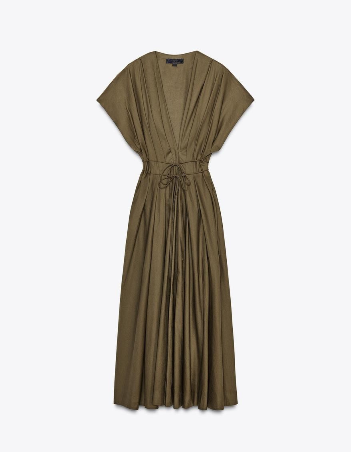 Marzel – Cinched waist – Midi dress-10191392244039-Ivory Ombre