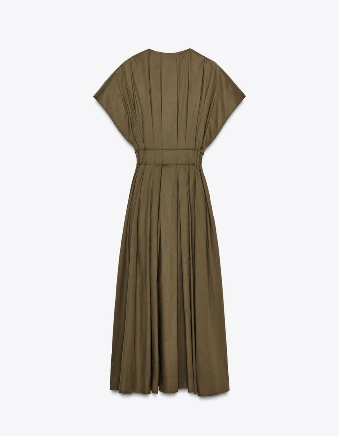 Marzel – Cinched waist – Midi dress-10191392244039-Ivory Ombre