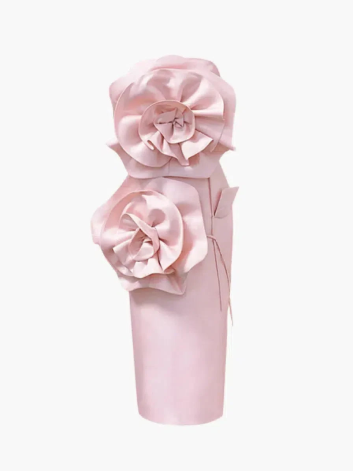 Mireille – Romantic elegance – Strapless floral midi dress-10174741348679-Ivory Ombre