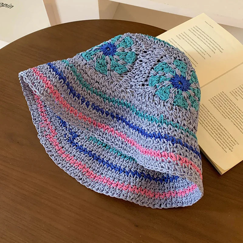 Mirellina – Pastel bloom – Crochet bucket hat-10174849941831-Ivory Ombre