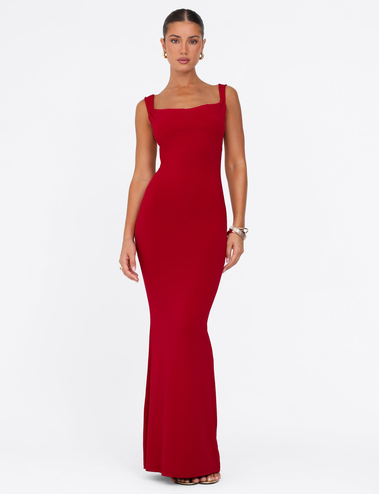 Morana – Open back silhouette – Maxi dress-10174852432199-Ivory Ombre