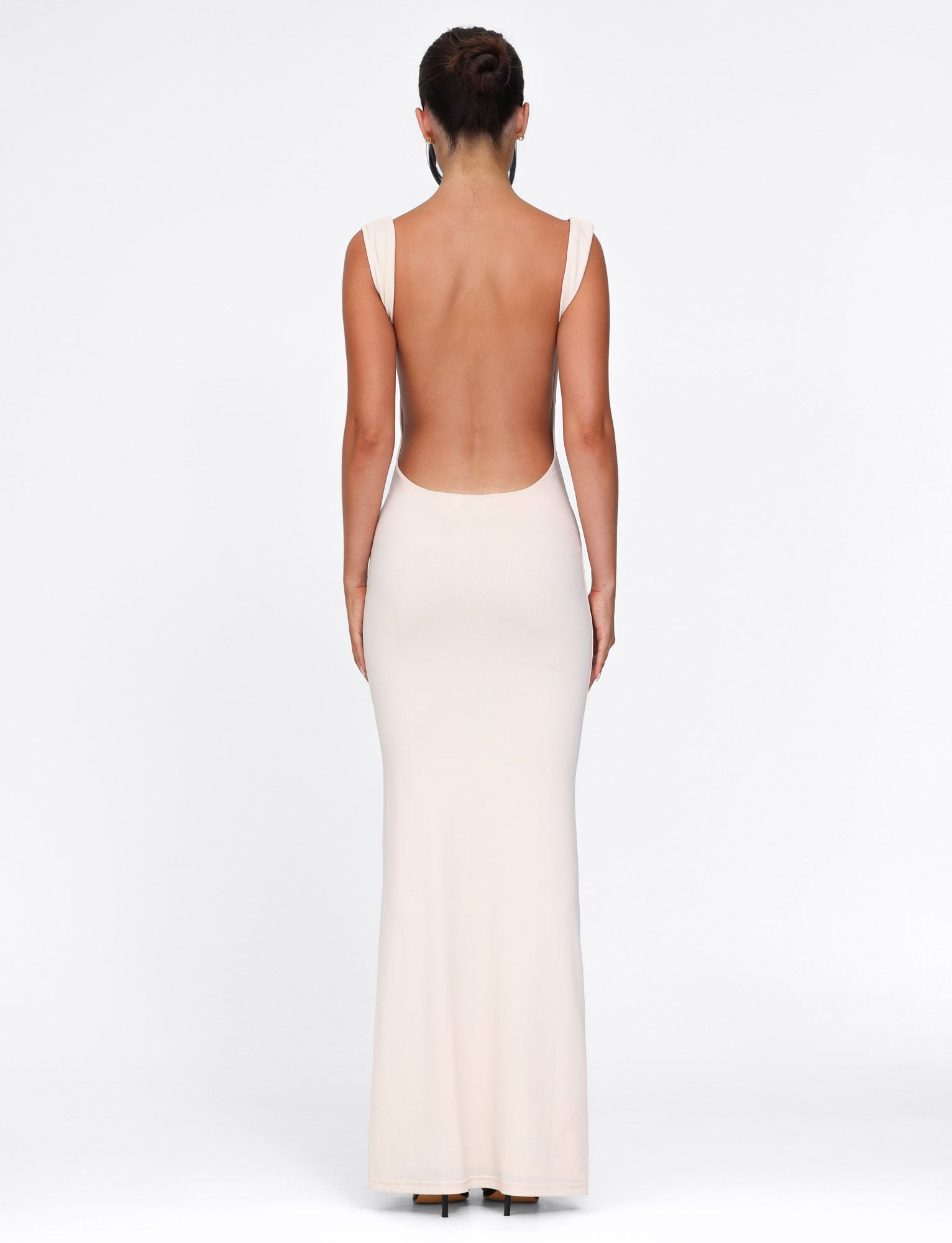 Morana – Open back silhouette – Maxi dress-10174852432199-Ivory Ombre
