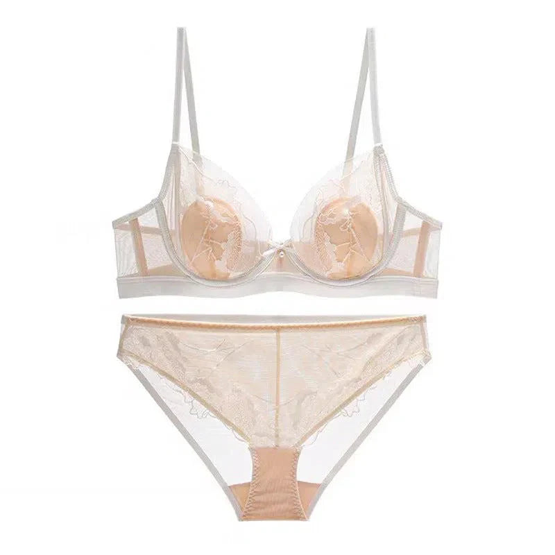 Nivara – Mesh floral – Lingerie set-10174860919111-Ivory Ombre