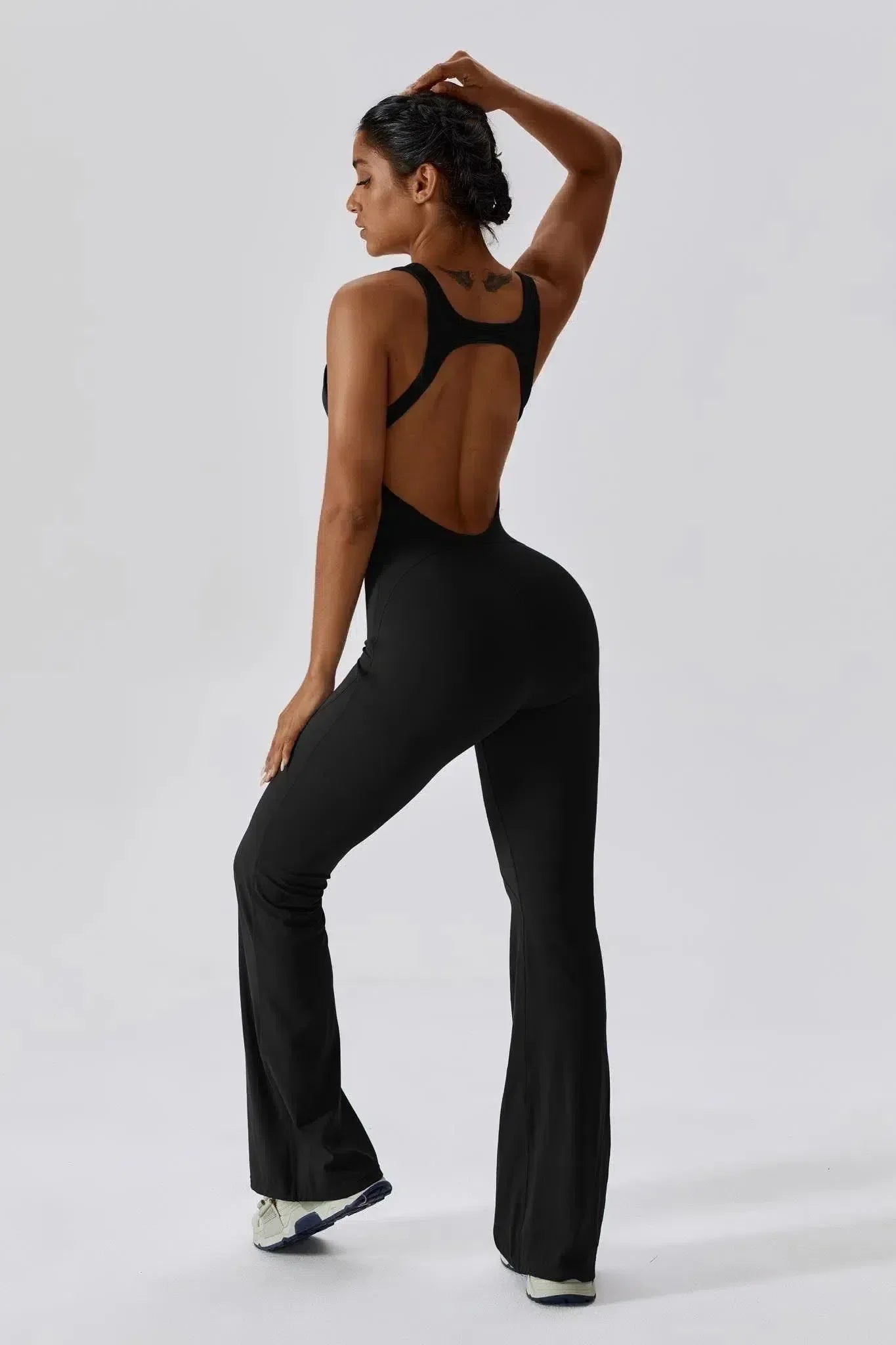 Noelia – Open-back design – Form-fitting jumpsuit-10174775460167-Ivory Ombre