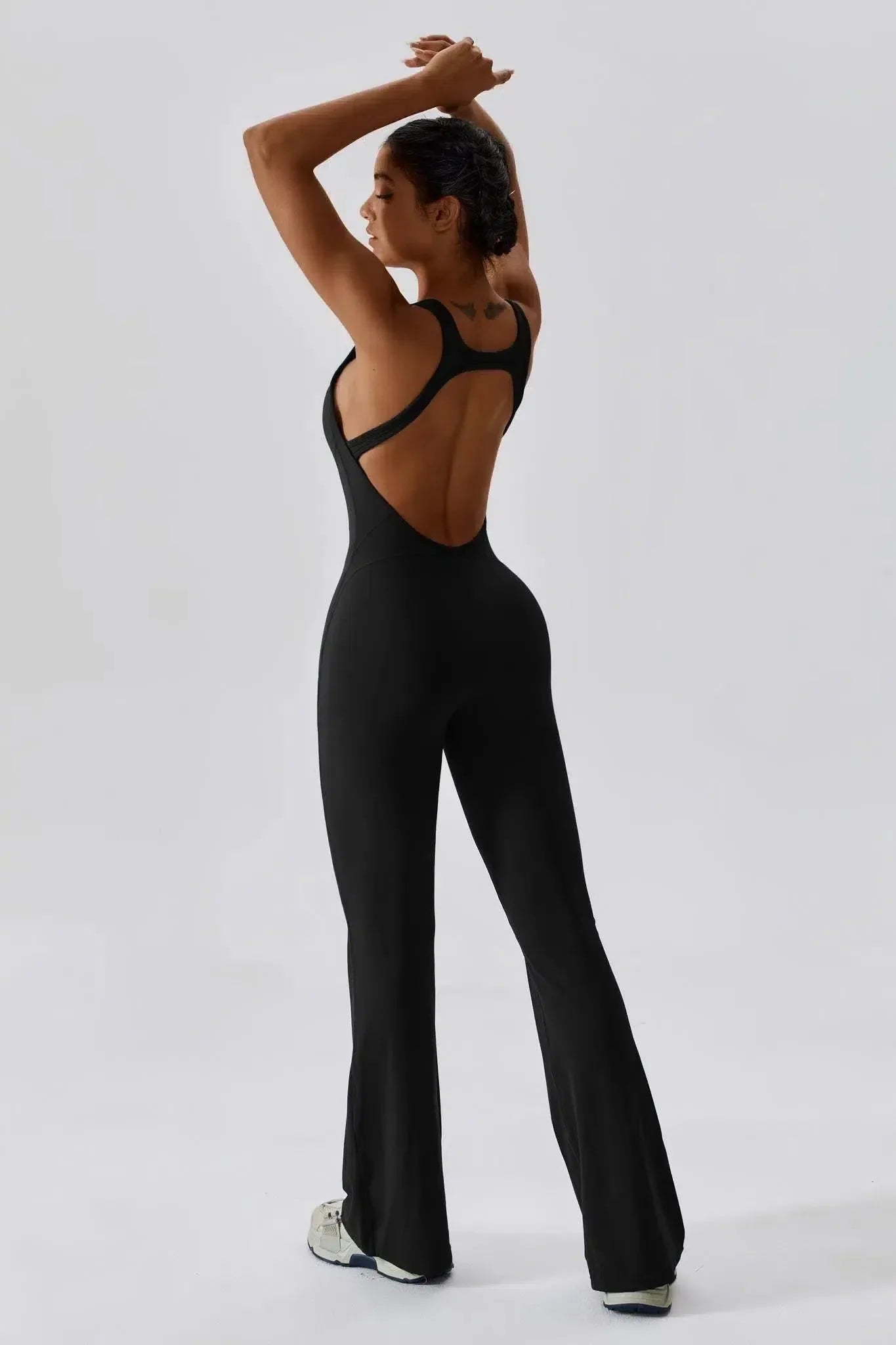 Noelia – Open-back design – Form-fitting jumpsuit-10174775460167-Ivory Ombre