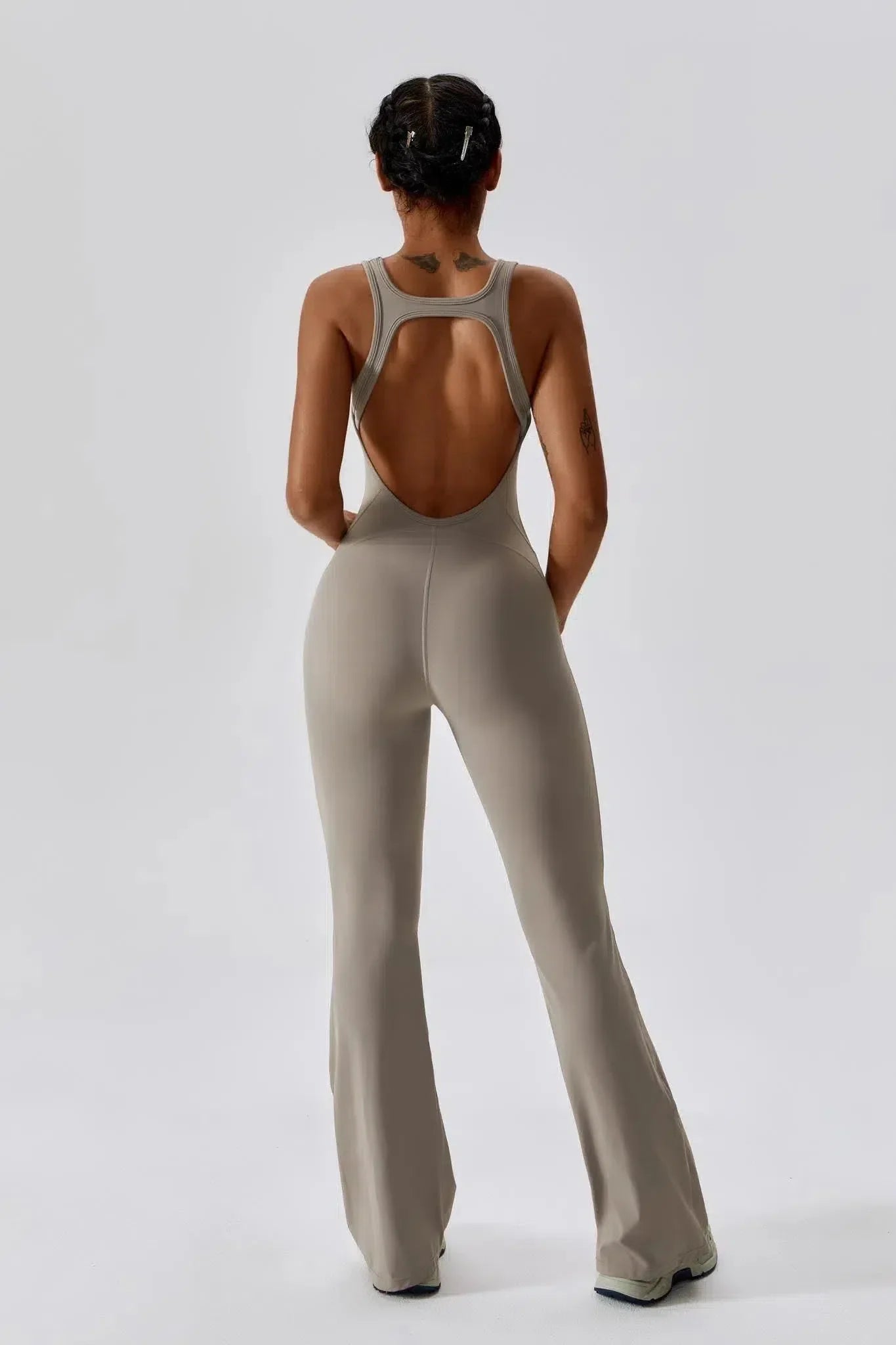 Noelia – Open-back design – Form-fitting jumpsuit-10174775460167-Ivory Ombre