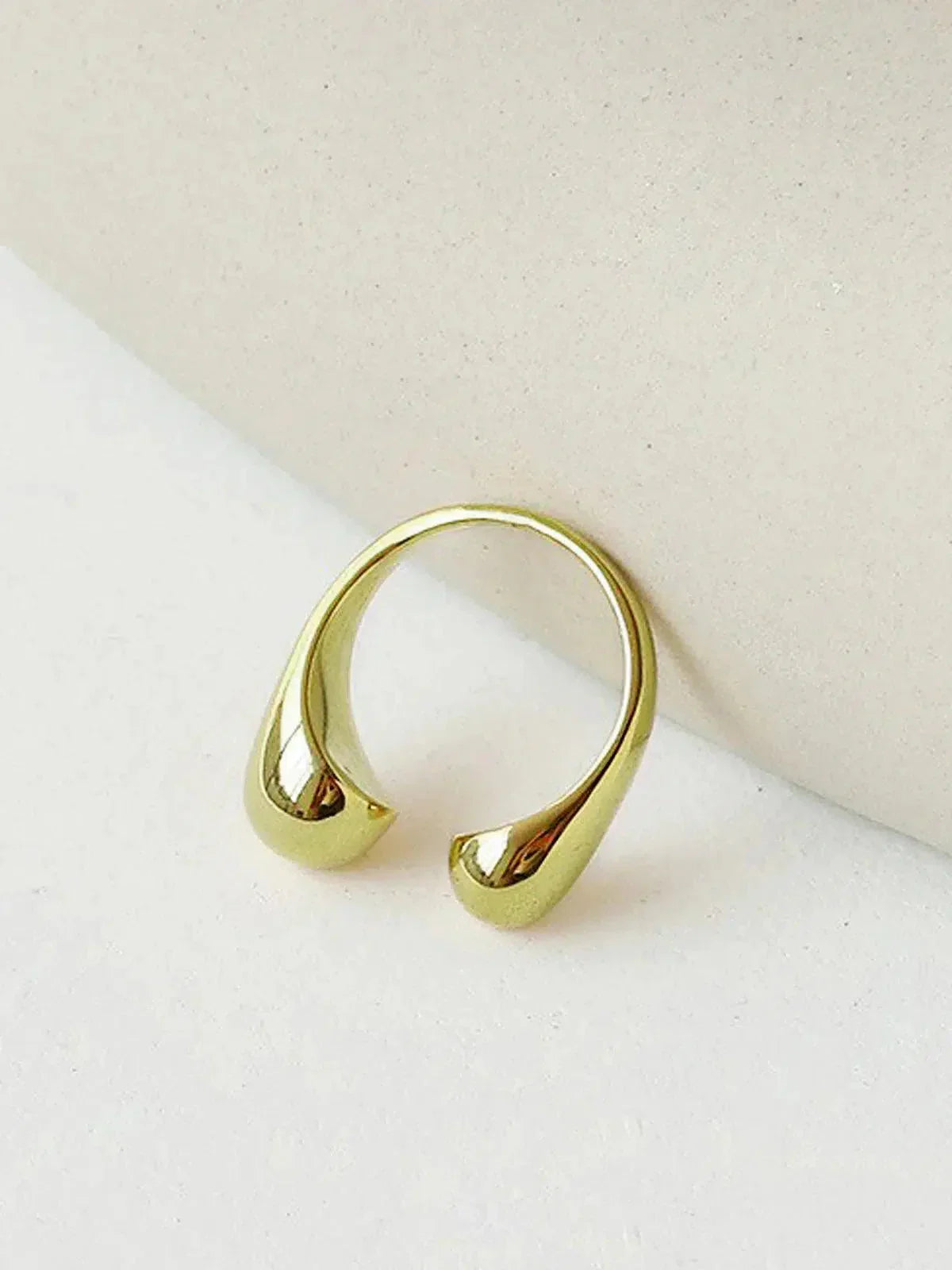 Noxara – Minimalist design – Gold-plated ring-10173353853255-Ivory Ombre