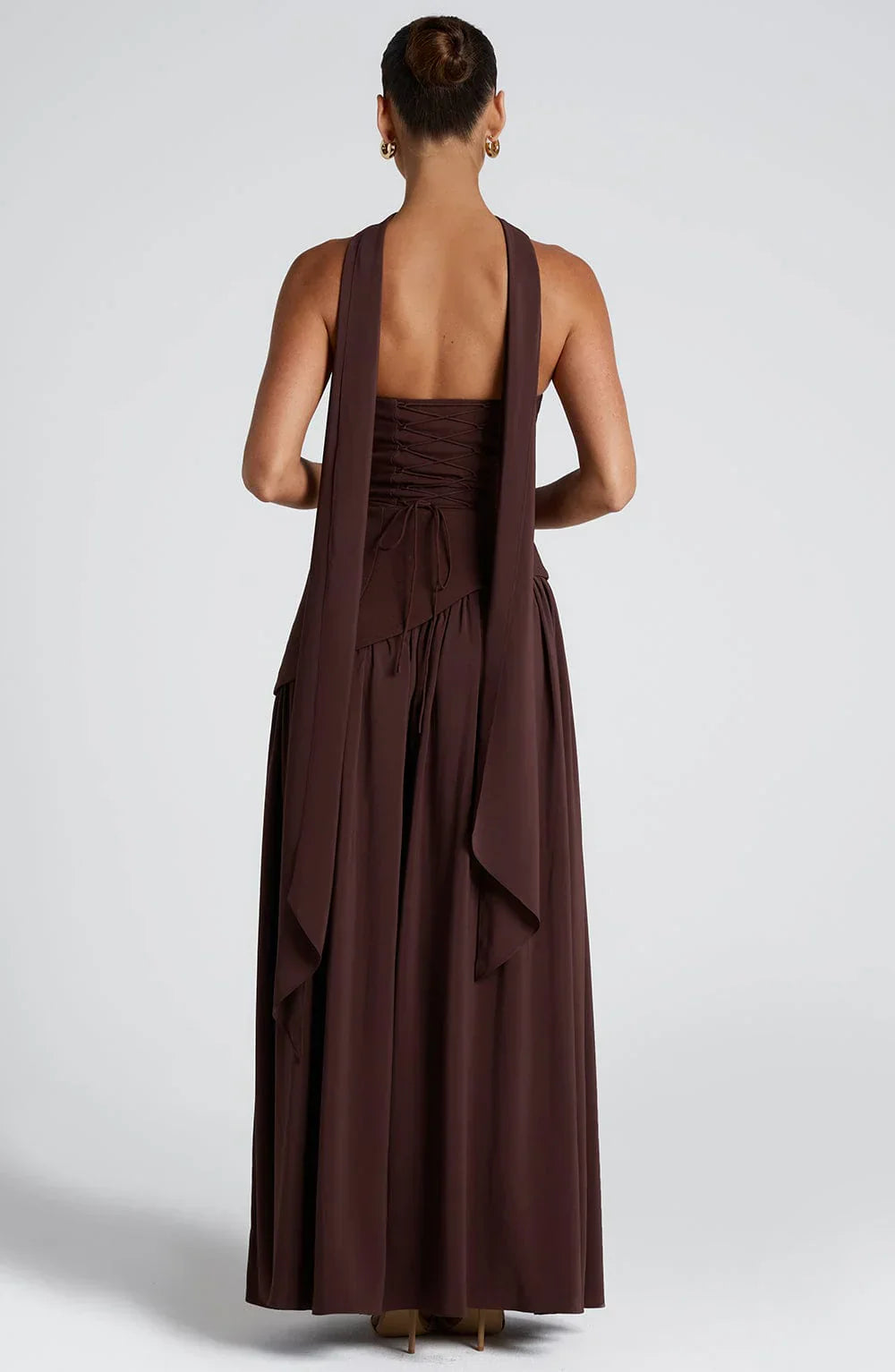 Olivia – Sculpted slit silhouette – Evening gown-10183329907015-Ivory Ombre
