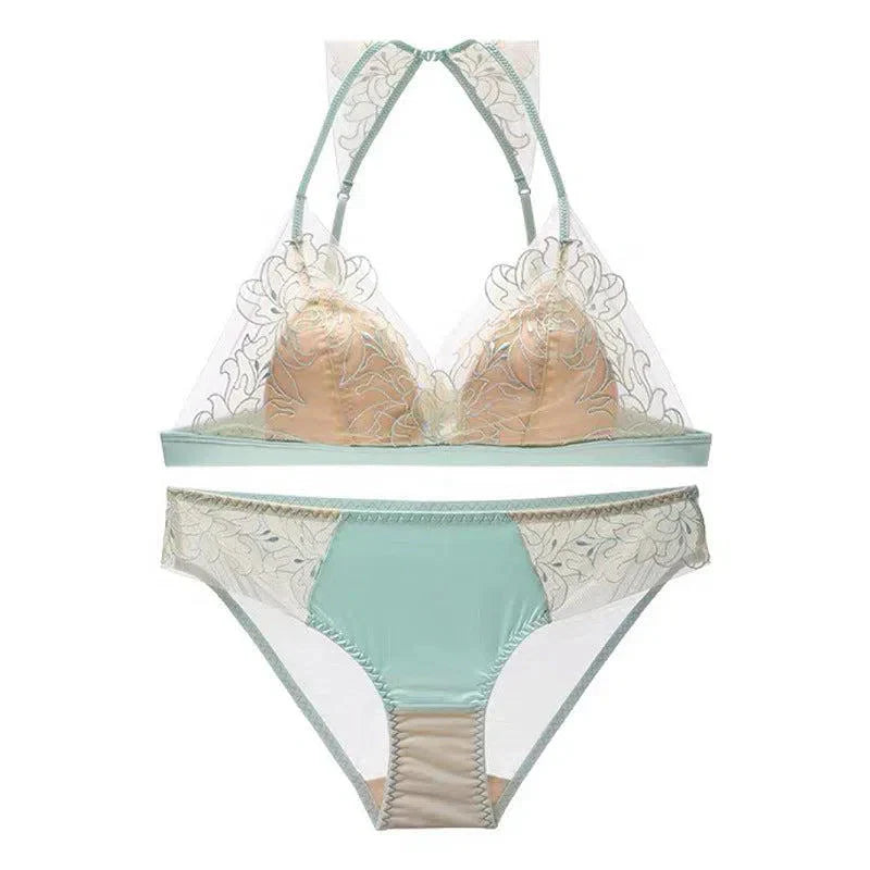 Oriana – Lace halter – Lingerie set-10174861148487-Ivory Ombre