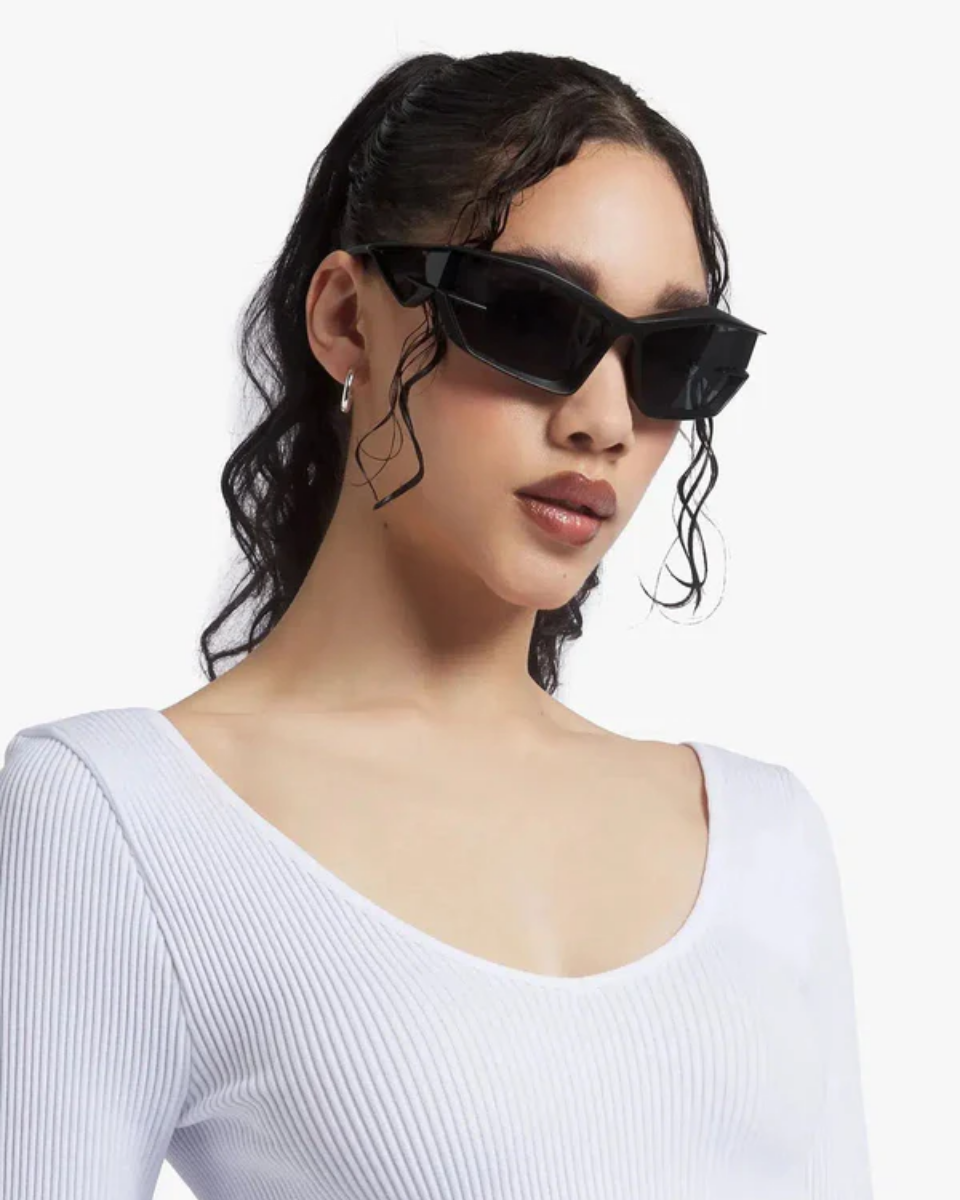 Ottavio – Cat-eye wave design – Sunglasses-10173345923399-Ivory Ombre