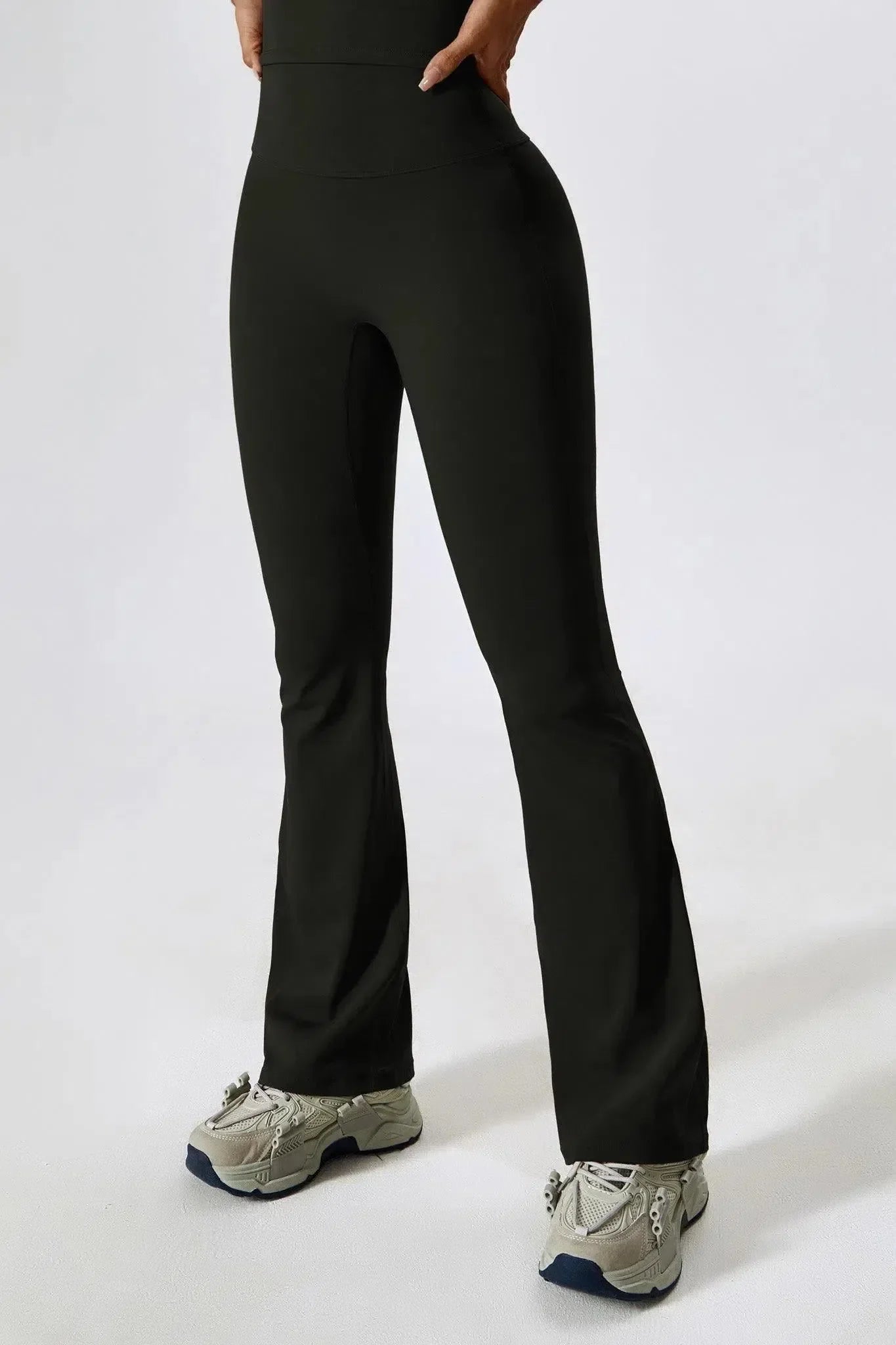 Priya – High-waisted fit – Flared leggings-10174785356103-Ivory Ombre