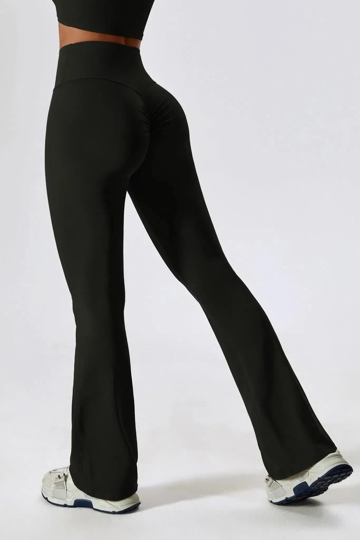 Priya – High-waisted fit – Flared leggings-10174785356103-Ivory Ombre