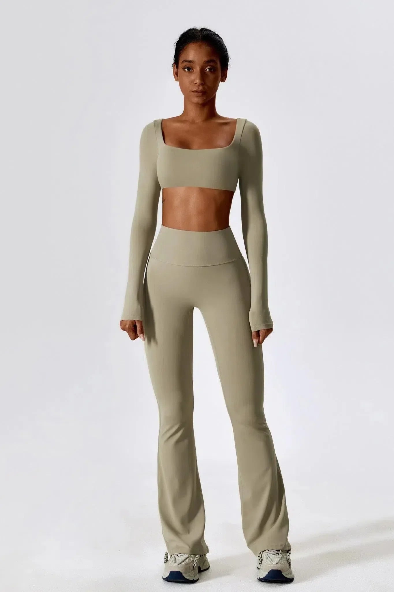 Priya – High-waisted fit – Flared leggings-15138001715584-Santi Vento Atelier