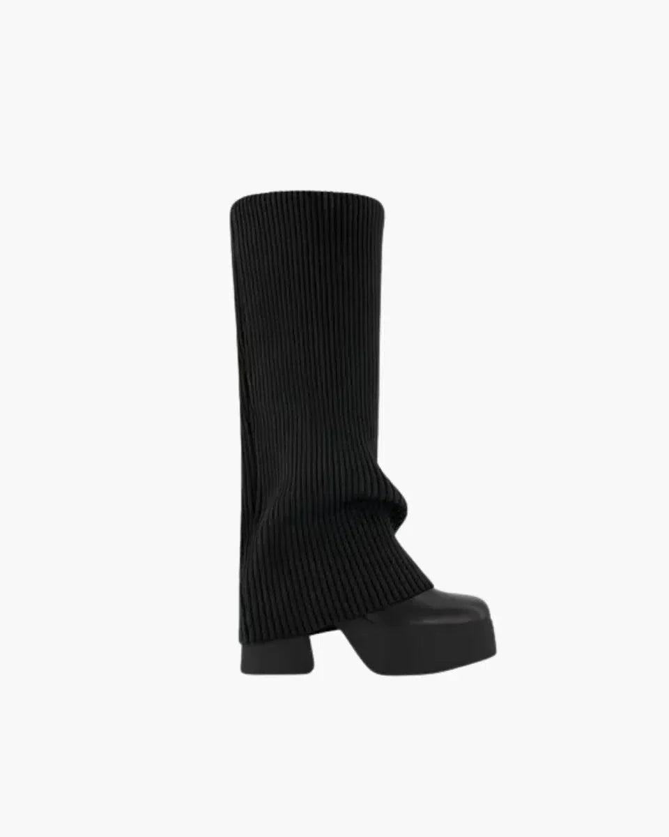 Raffaella – Chunky sole – Bold platform boots-10174701470023-Ivory Ombre