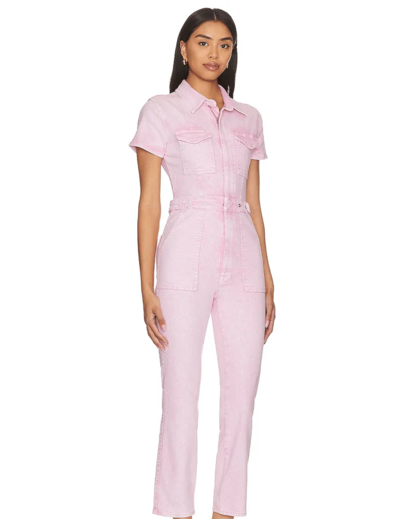 Sancia – Sleek silhouette – Denim jumpsuit-10174843781447-Ivory Ombre