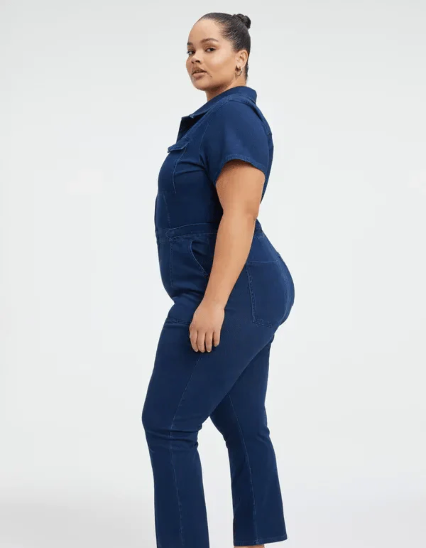 Sancia – Sleek silhouette – Denim jumpsuit-10174843781447-Ivory Ombre