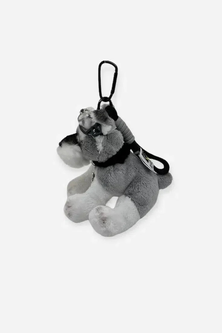 Schnauzer Aviator – Playful design – Bag charm-10174676730183-Ivory Ombre