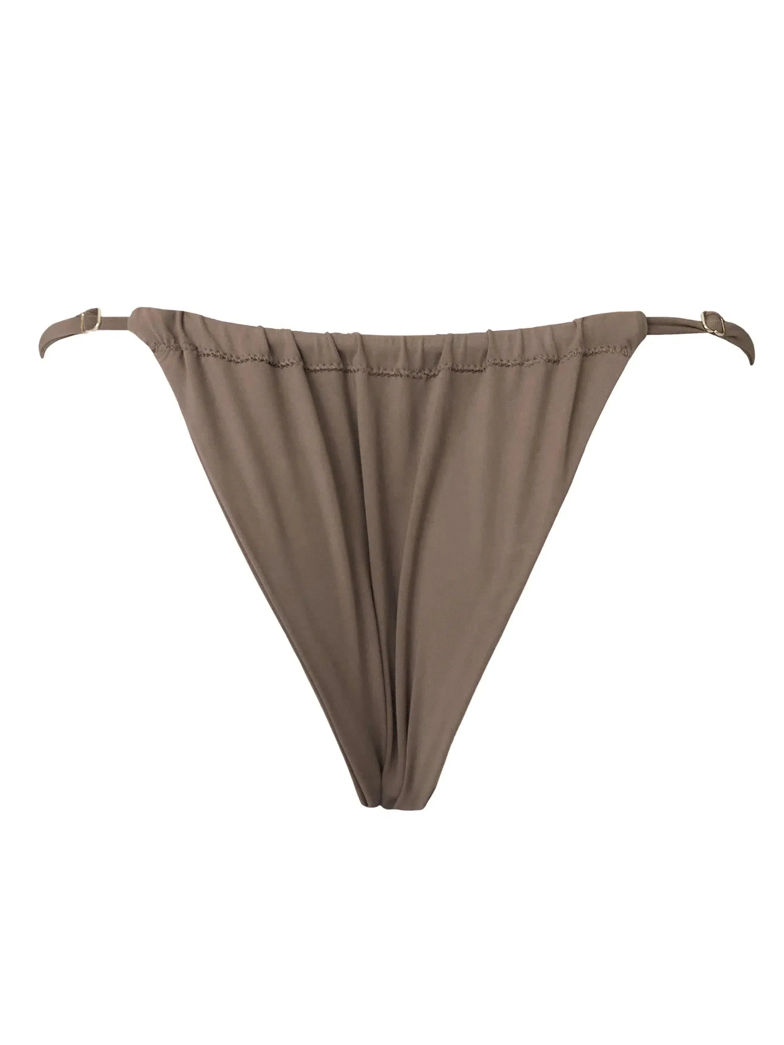 Seanna – Scrunchable coverage – Toast bikini bottom-10174723096903-Ivory Ombre