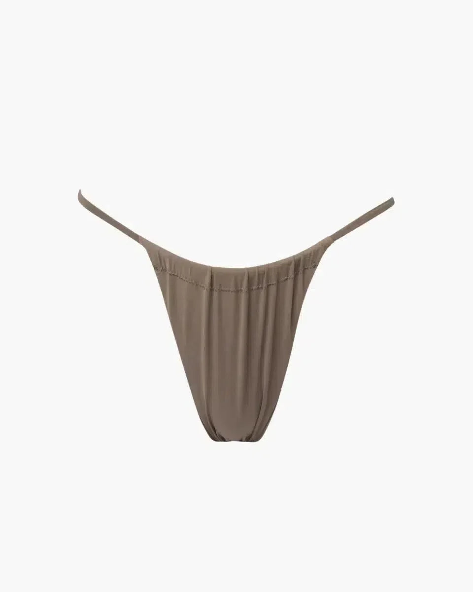 Seanna – Scrunchable coverage – Toast bikini bottom-10174723096903-Ivory Ombre