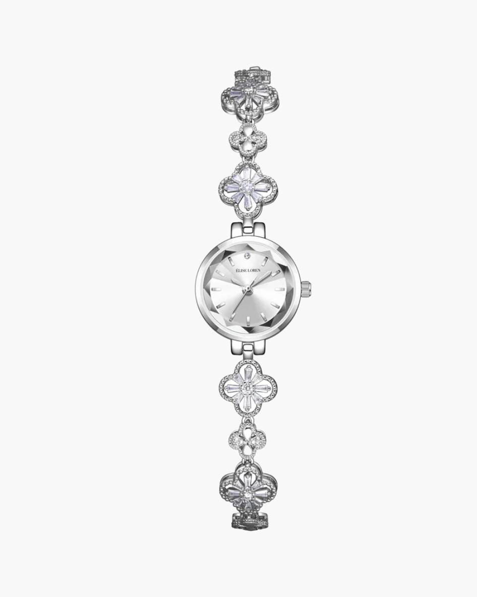 Seraphina Luxe – Floral design – Bracelet watch-10173357293895-Ivory Ombre