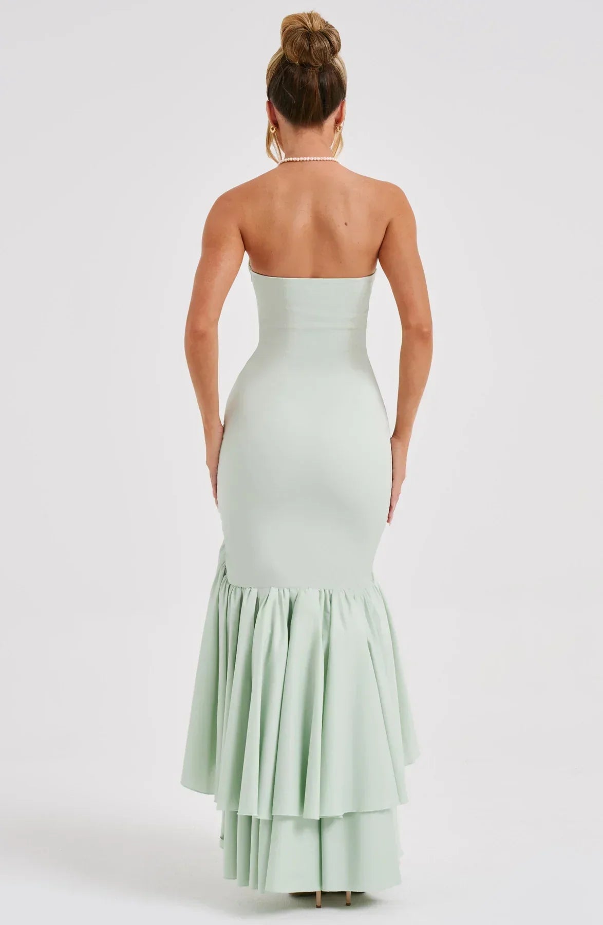 Seraphinae – Strapless ruffle – Evening dress-10195576586567-Ivory Ombre
