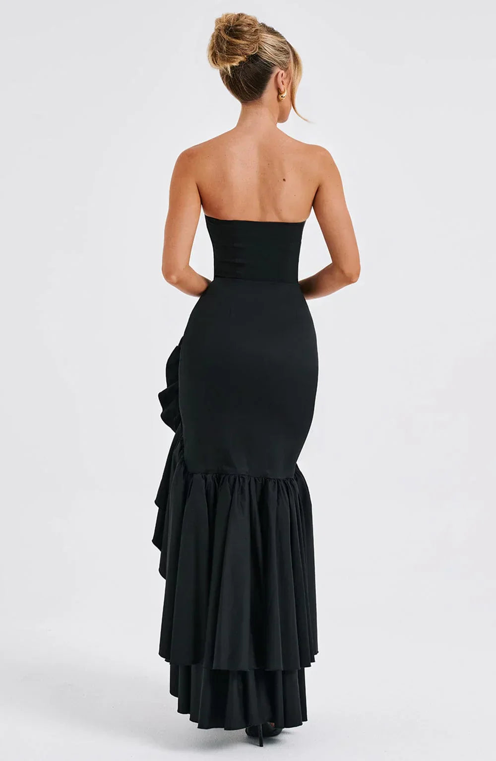 Seraphinae – Strapless ruffle – Evening dress-10195576586567-Ivory Ombre