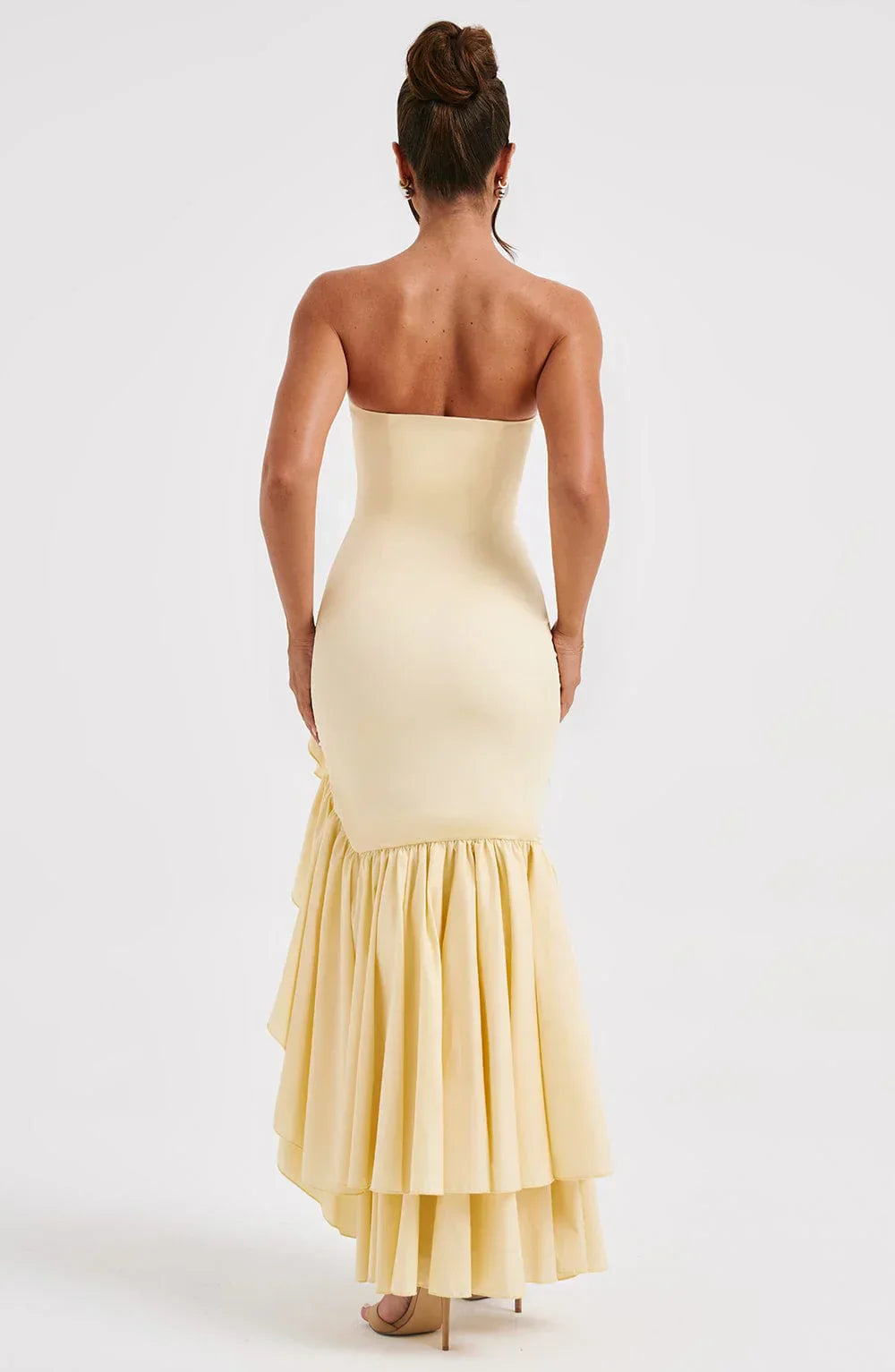 Seraphinae – Strapless ruffle – Evening dress-10195576586567-Ivory Ombre