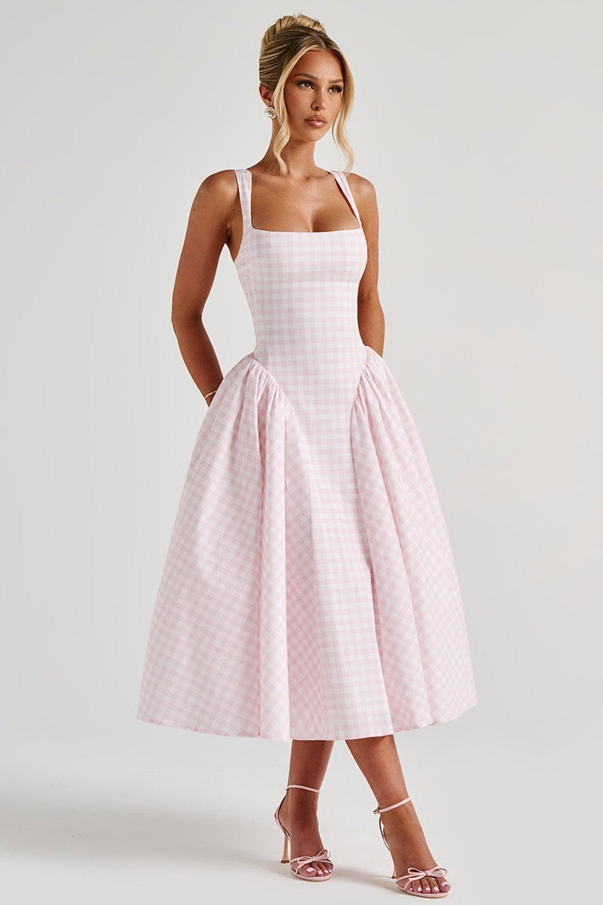 Serette – Blush charm – Midi dress-10174846697799-Ivory Ombre