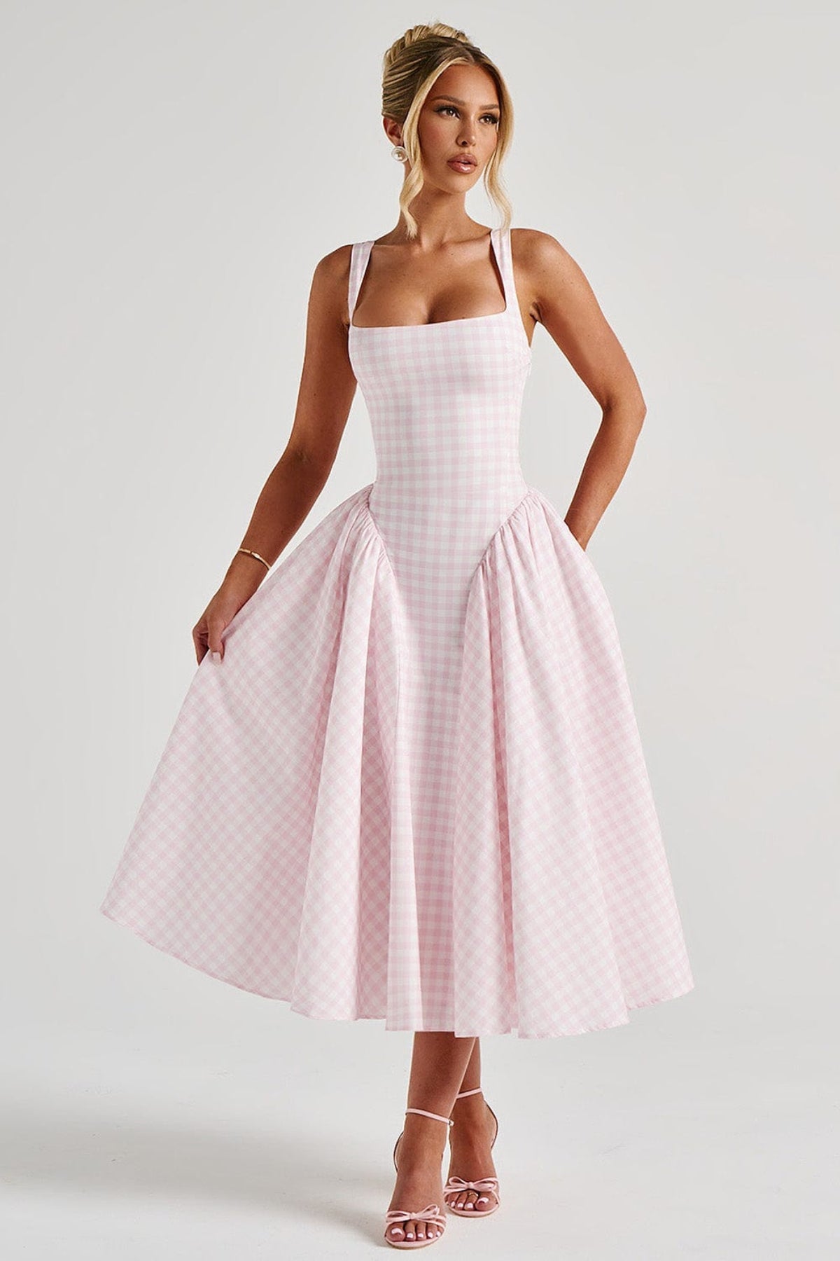 Serette – Blush charm – Midi dress-10174846697799-Ivory Ombre