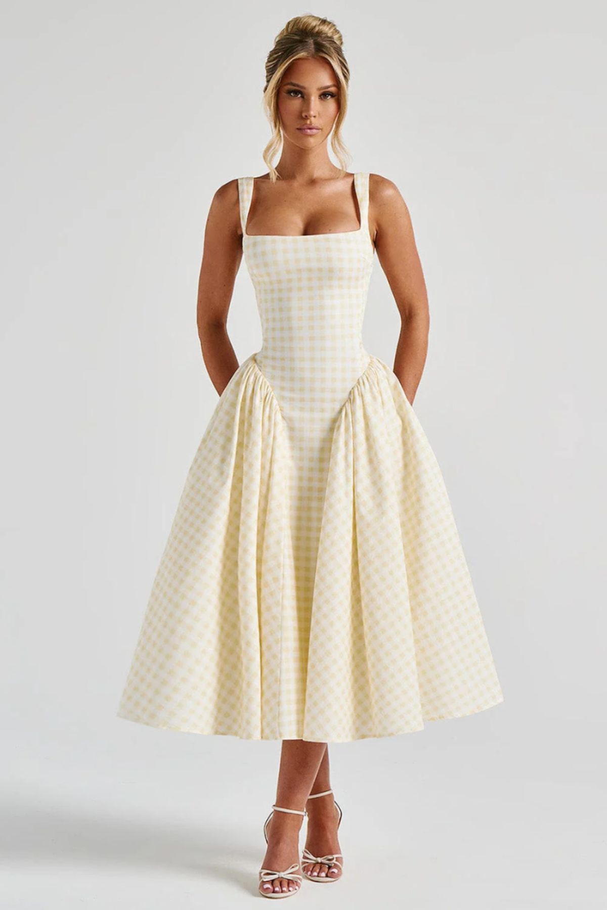 Serette – Blush charm – Midi dress-10174846697799-Ivory Ombre