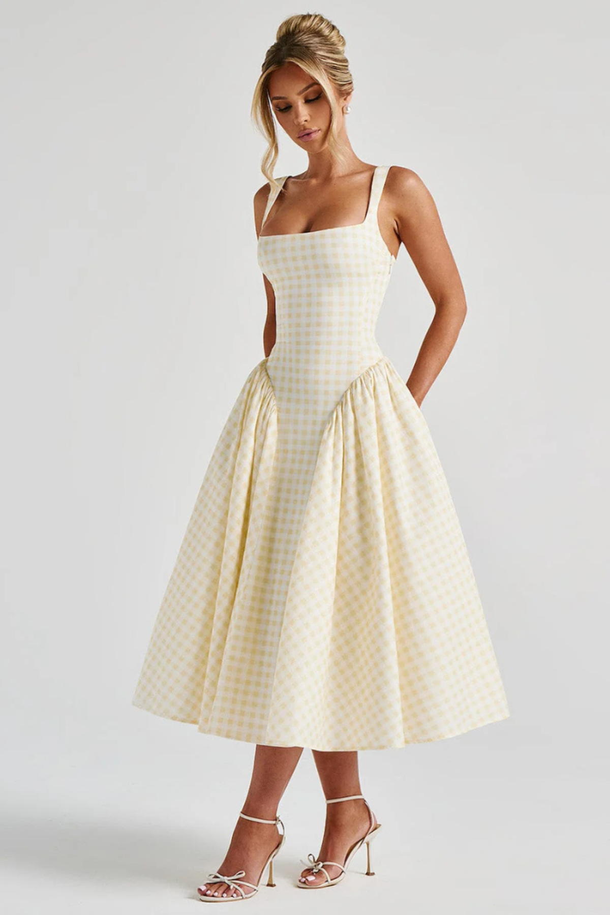 Serette – Blush charm – Midi dress-10174846697799-Ivory Ombre