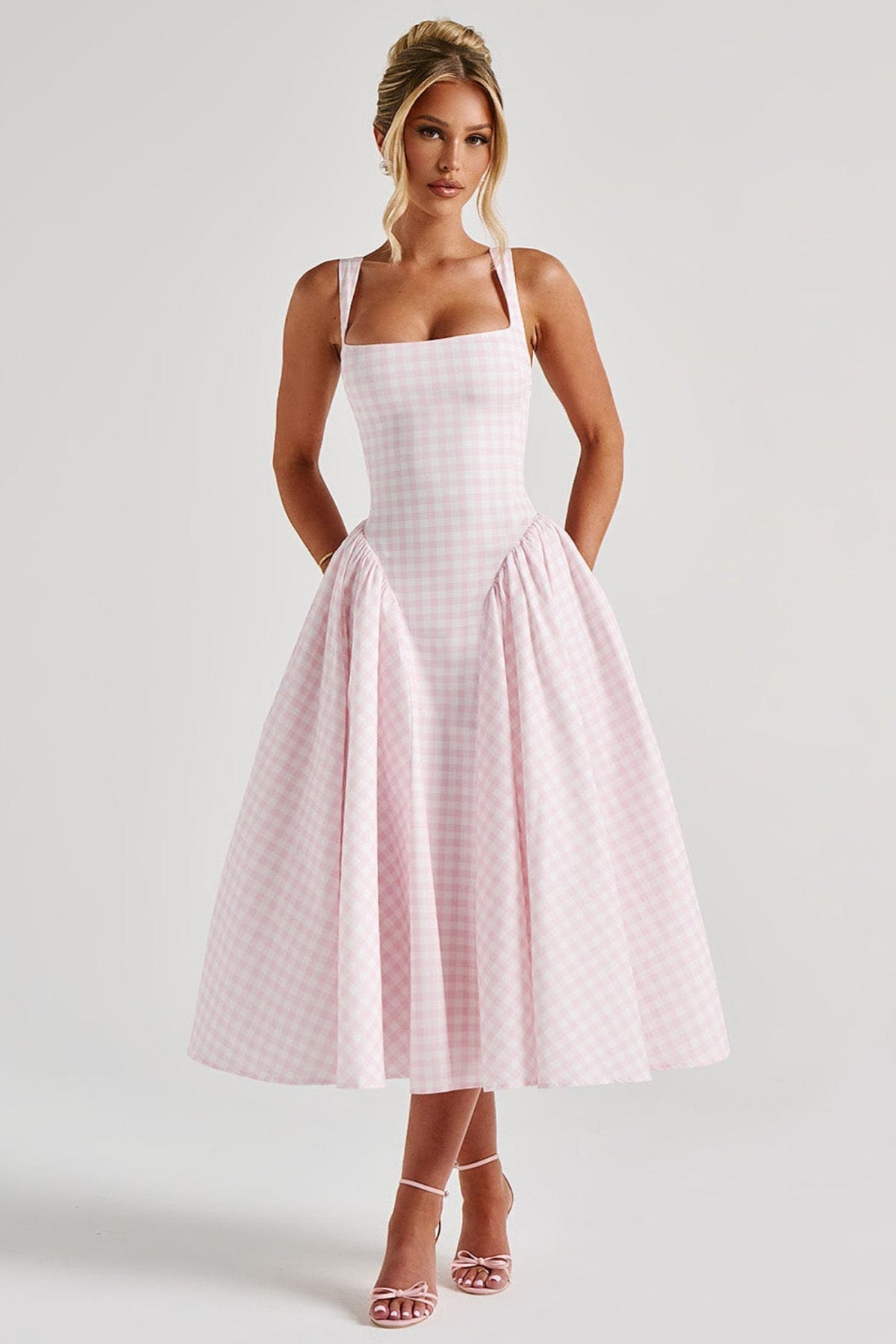 Serette – Blush charm – Midi dress-10174846697799-Ivory Ombre