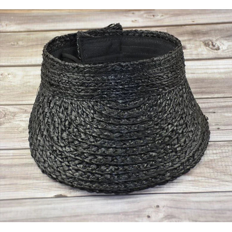 Serina – Braided straw – Sun visor-15144674984320-Santi Vento Atelier