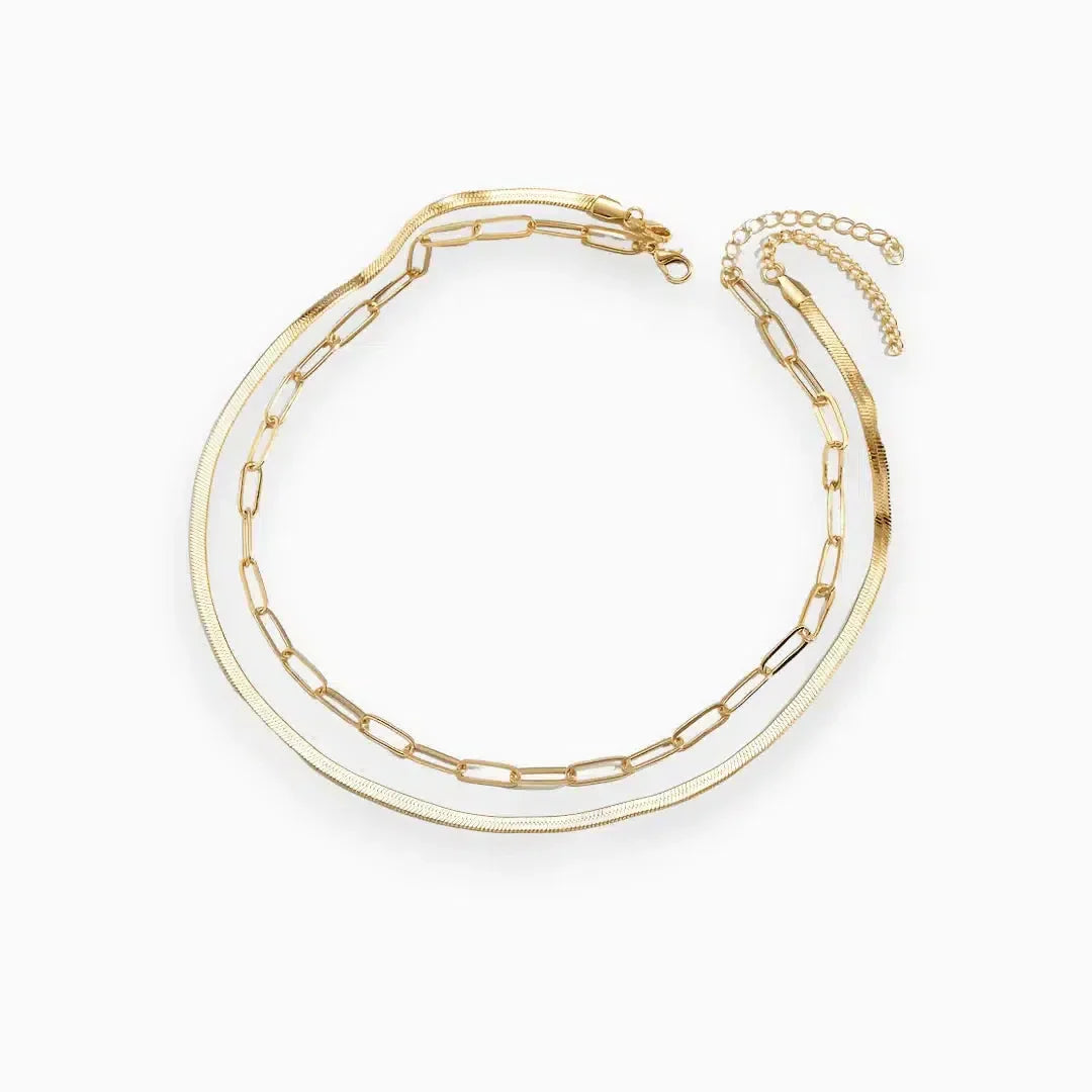 Serpentia – Snake-chain design – Necklace-10173354934599-Ivory Ombre