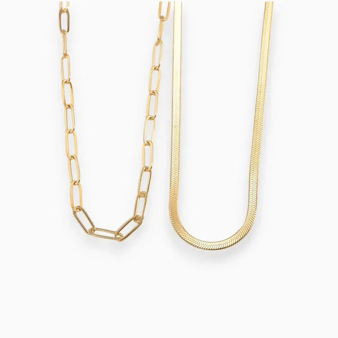 Serpentia – Snake-chain design – Necklace-10173354934599-Ivory Ombre
