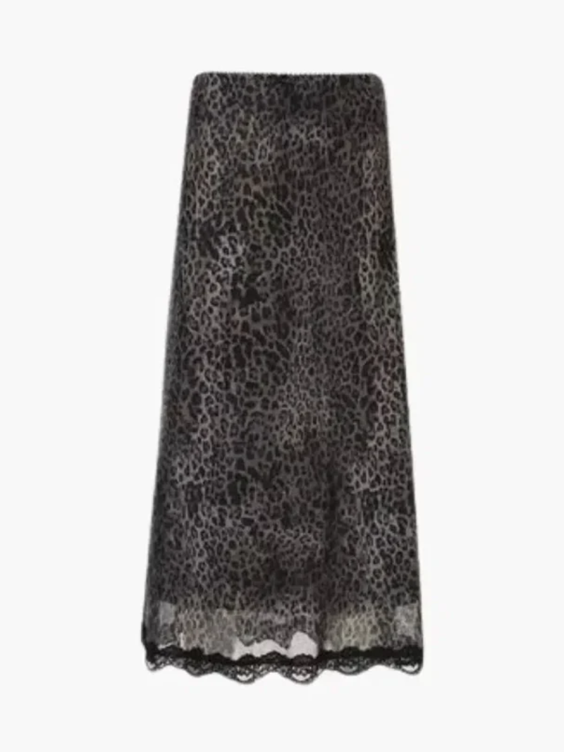 Sicilia – Bold leopard print – Lace skirt-10174843846983-Ivory Ombre