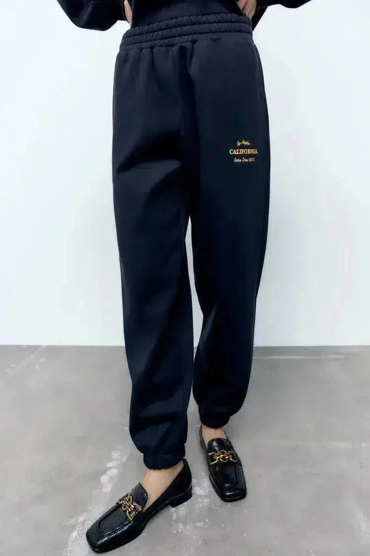 Sierra – Crew neck sweatshirt & jogger-style pants – California lounge set-10174845944135-Ivory Ombre