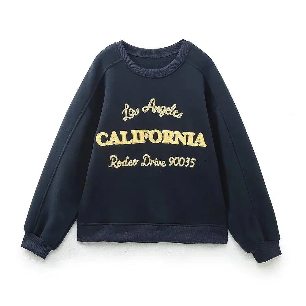 Sierra – Crew neck sweatshirt & jogger-style pants – California lounge set-10174845944135-Ivory Ombre